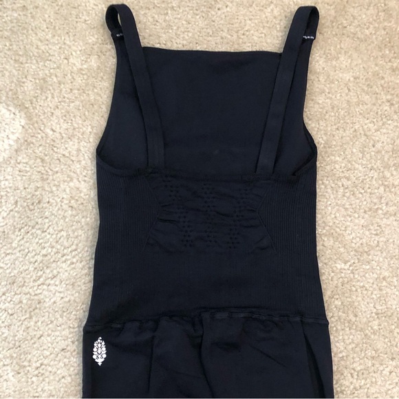 Free People Good Karma High Neck Onesie In Solid Black. NWOT! Sz XS/S - Picture 8 of 10